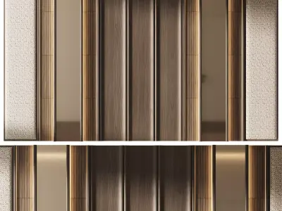 Decorative V81 Wall Panels 3D model