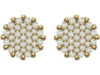 Earring 3D print model 17