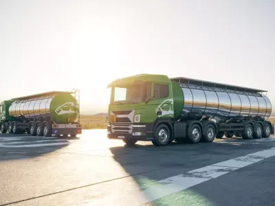 Tank truck unbranded 3D model