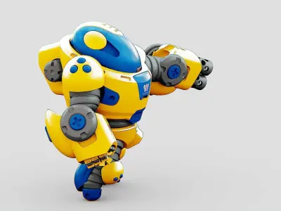 TOY BOT ARNOLD  Rigged for Unreal Engine - Unity - MIXAMO 3D model