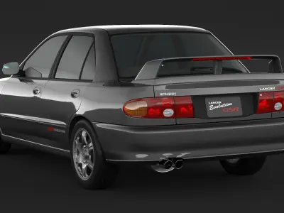Mitsubishi Lancer Evolution GSR 3D model