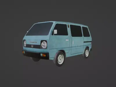 Suzuki Carry ST90 Low-poly 3D model