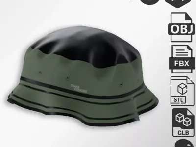 Bob Hat Low-poly 3D model