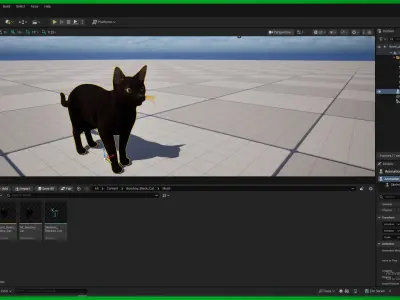 Bombay Cat Low-poly 3D model