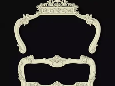 headboard and footboard 3D model purchase