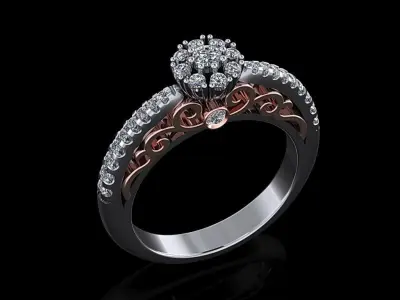 Women Ring 11 3D print model