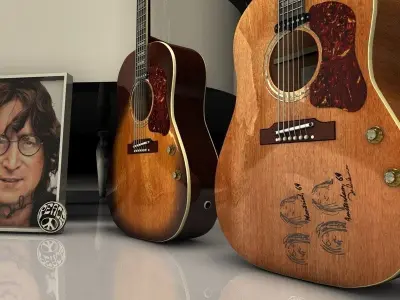 Gibson John Lennon 3D model