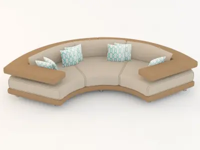 Il Loft Rodi Semicircolare sofa 3D model
