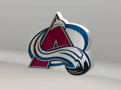 NHL Colorado Avalanche Team Logo 3D model