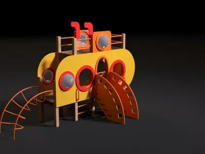 Playground Yellow Submarine 3D model purchase