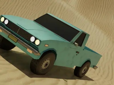 Truck Low-poly 3D model