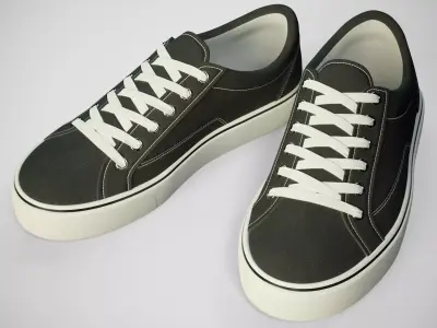 Shoes sneakers PBR Low-poly 3D model