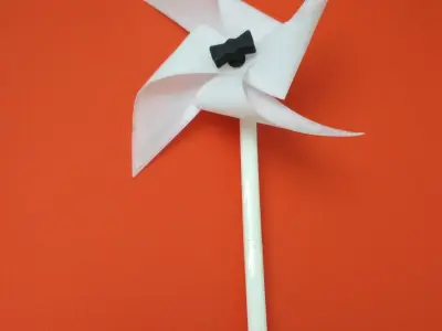 Printable Windmill Spinner Toy for Kids 3D print model
