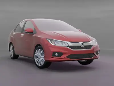 Honda City GM6 Facelift 2019 3D model