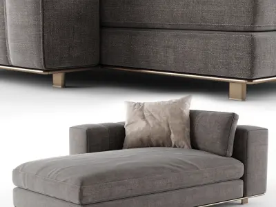 FREEMAN Chaise Longue 02 3D model