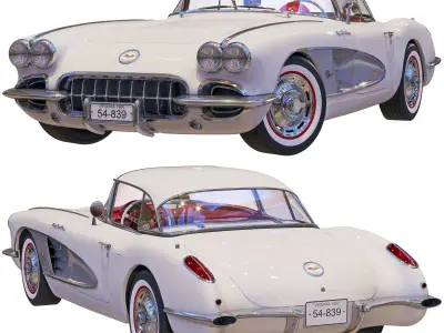 Chevrolet Corvette Coupe 1960   3D model