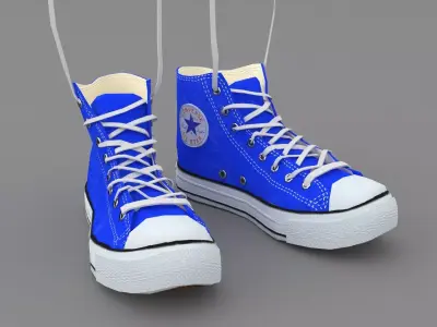 Sport old school Shoes 3D model