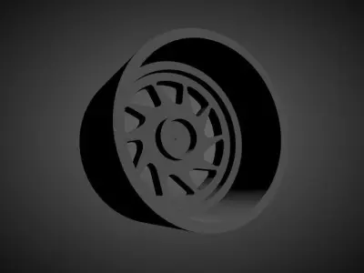 OZ Turbo scalable and Printable rim 3D print model