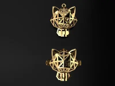 caiters  fusion panther  ring  earring 3d print models women  3D print model