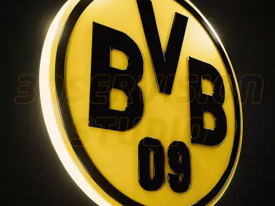 Borussia Dortmund logo  - Cinematic - 3D print 3D model