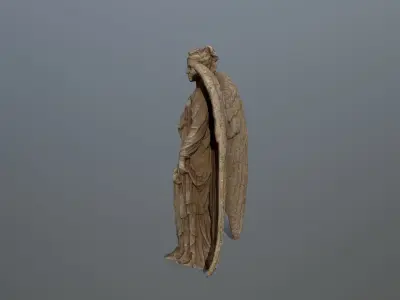 greek statue Low-poly 3D model