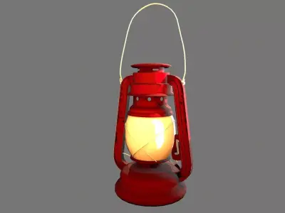 Hanging Lantern Low-poly 3D model