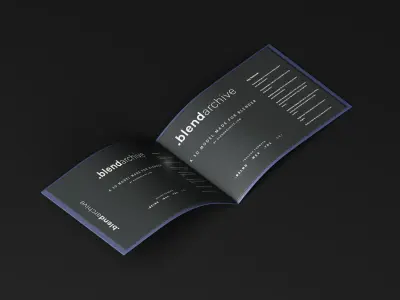 Brand Guidelines 3D Model Low-poly 3D model