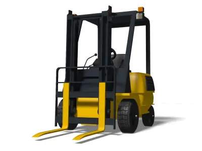 forklift truck 3D model get