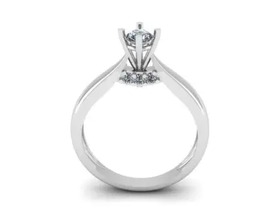 Solitair ring 3D print model