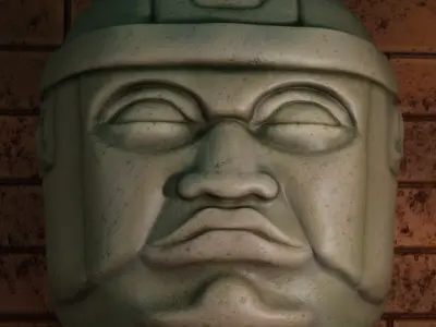 Olmec Head 3D model