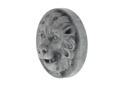 Lion Head 01 3D model