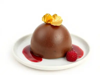 Chocolate Dessert with Raspberry model pack Low-poly 3D model