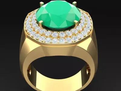 Luxury Men Rings Designs 6MR060 3D print model