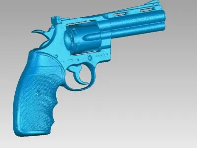 Real Colt Phyton 357 Replica 3D Scan 3D model