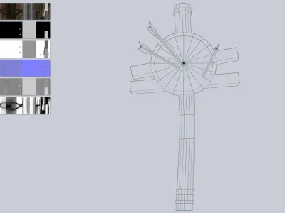 Training dummy Low-poly 3D model