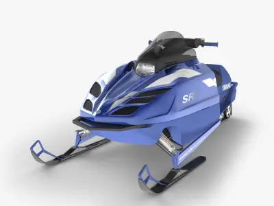 Snowmobile yamaha 3D model