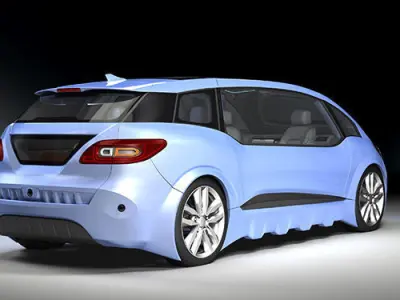 DOSCH 3D - Car Details - Autonomous Car 3D model