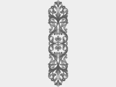 Carved decor for cnc 47 3D model