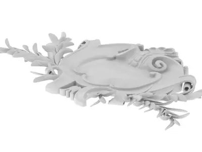 Cartouche Ornament 039 3D model