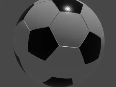 soccer ball Low-poly 3D model