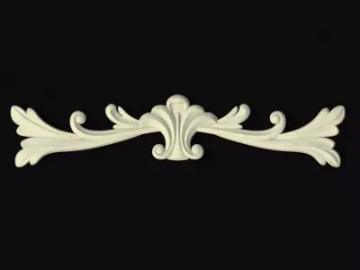 Central decor ornament for furniture 3D model 61