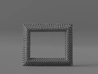 Photorealistic Aged Photoframe Low-poly 3D model