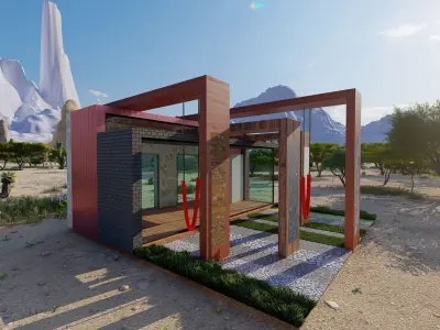 Paviliyon-fairstand 3D model