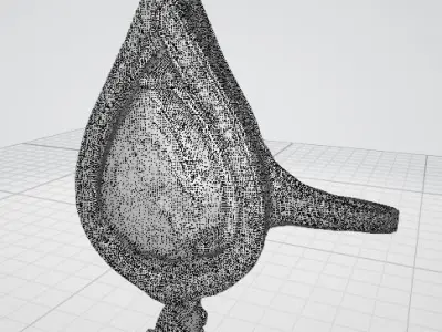 Celestial Tear Rose Gold Promise Ring 3D print model