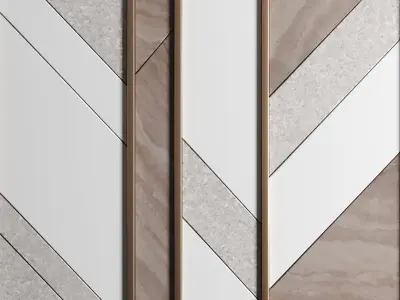 Marble panels 3D model