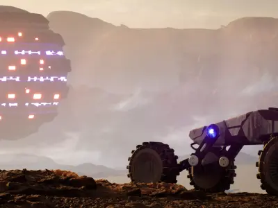 Sci Fi Rover High Poly  3D model