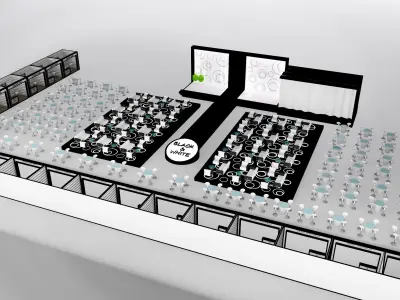 Event Exhibition Setup show presentation display a79 3D model