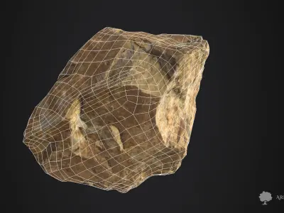Stone 002 - Photogrammetry Free low-poly 3D model