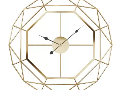 Golden Atlas wall clock 3D model