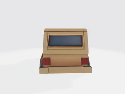 lowpoy car Low-poly 3D model